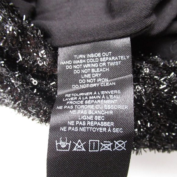 Anthropologie Maeve Sequin Disco Jumpsuit Black - Size 12 - Picture 13 of 15